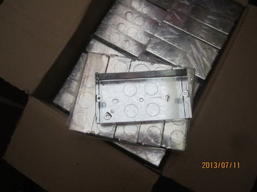 Caja de conducto eléctrico de metal galvanizado, Cajas eléctricas cuadradas y cubiertas para luminarias