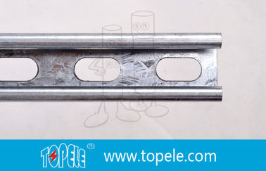 Canal galvanizado negro 41X41MM Unistrut, HDG Slotted / Plain Strut Canal para apoyar los conductos