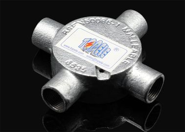 3/4 ̊ o 1 ̊ Inspección de canales Codo Tee Caja de unión circular de hierro maleable para conductos rígidos