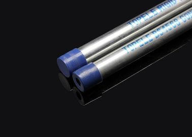 BS 4568 / BS 31 Tubo de conducción de metal galvanizado por sumersión en caliente con extremos y tapas atornillados