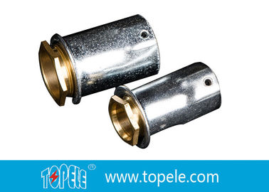TOPELE 25 mm / 32 mm BS Acoplamiento galvanizado de conducto eléctrico con acoplador de latón