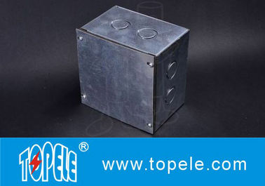 Caja de acero cuadrada, cajas eléctricas y cubiertas para luminarias