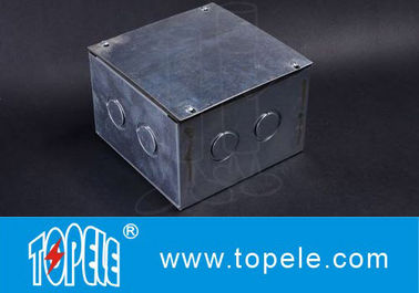 Caja de acero cuadrada, cajas eléctricas y cubiertas para luminarias