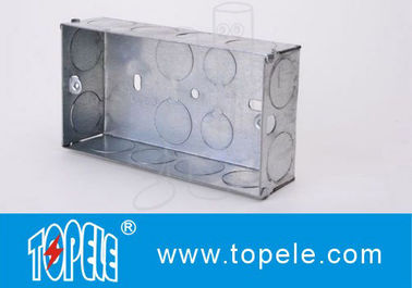 Cajas eléctricas galvanizadas cuadradas y cubiertas para luminarias