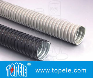 Acero galvanizado eléctrico PVC conducto flexible y accesorios gris