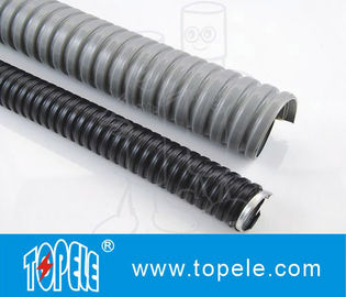 Acero galvanizado eléctrico PVC conducto flexible y accesorios gris