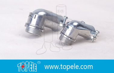 90 grados de metal zinc flexible conducto y accesorios conectores de ángulo de compresión