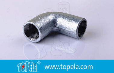 25 mm BS4568 Accesorios de conductos de hierro maleable Codo sólido de hierro 90 grados tubo doblado