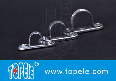 Silla de barra de separación de acero galvanizado con base / abrazadera de conducto de 20 mm de diámetro