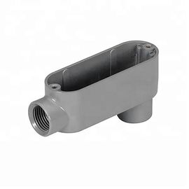Cuerpo de conducto rígido de 4 pulgadas de tipo T interior / exterior de aluminio roscado