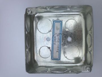 Cajas de conducción de acero galvanizado de 4 pulgadas cuadradas, Cajas de conducción al aire libre con knockouts