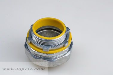 1/2&quot; - 4&quot; de zinc líquido conector recto y ajustado con junta amarilla / azul