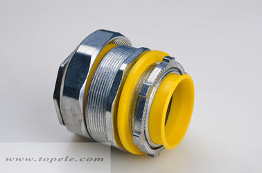 1/2&quot; - 4&quot; de zinc líquido conector recto y ajustado con junta amarilla / azul