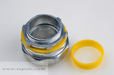 1/2&quot; - 4&quot; de zinc líquido conector recto y ajustado con junta amarilla / azul