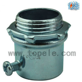 Conector de tornillo de acero galvanizado para conducto EMT