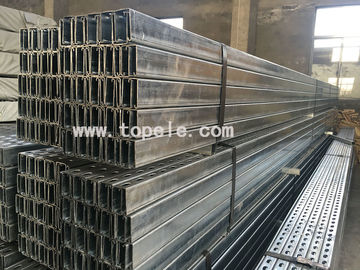 Canal de unistrut de acero galvanizado en caliente para soportar conductos 41X 41MM