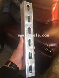 Canal de unistrut de acero galvanizado en caliente para soportar conductos 41X 41MM