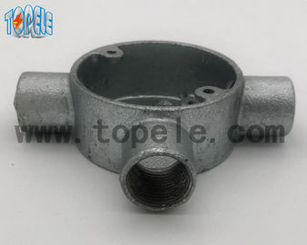 Aluminio / hierro maleable BS4568 Caja de unión de tres vías de conducto Tiempo de vida larga