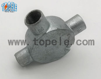 Aluminio / hierro maleable BS4568 Caja de unión de tres vías de conducto Tiempo de vida larga