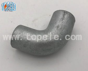 BS4568 20mm/25mm/32mm 90 grados de hierro fundido galvanizado maleable Codo sólido