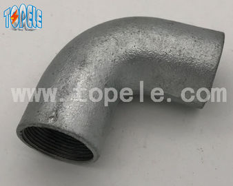 BS4568 20mm/25mm/32mm 90 grados de hierro fundido galvanizado maleable Codo sólido