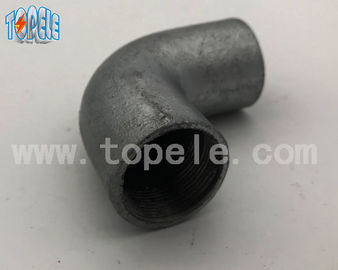BS4568 20mm/25mm/32mm 90 grados de hierro fundido galvanizado maleable Codo sólido