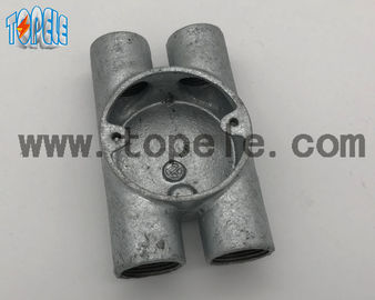 BS4568 Accesorios de conductos eléctricos de doble vía H Caja de hierro maleable de 20 mm -32 mm