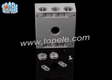 Caja eléctrica de aluminio rectángulo, caja eléctrica de interruptor exterior