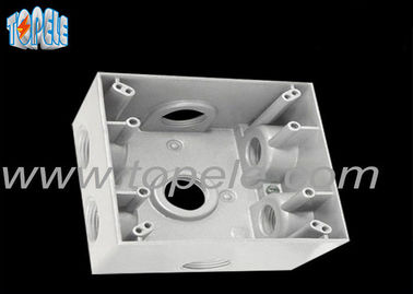 Caja eléctrica de aluminio rectángulo, caja eléctrica de interruptor exterior