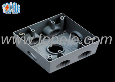 Caja eléctrica de aluminio rectángulo, caja eléctrica de interruptor exterior