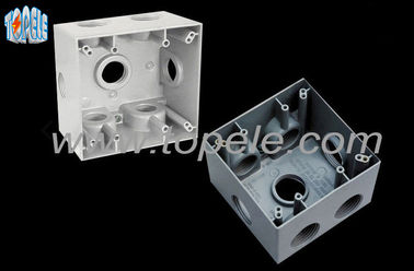 Caja eléctrica de aluminio rectángulo, caja eléctrica de interruptor exterior