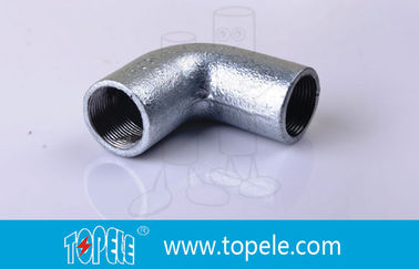 BS4568 Accesorios de conductos 25 mm Maleable de hierro sólido Codo, 90 grados de tubo doblado