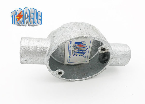 BS4568/BS 31 Caja circular de dos vías de conducto de hierro maleable/aluminio GI