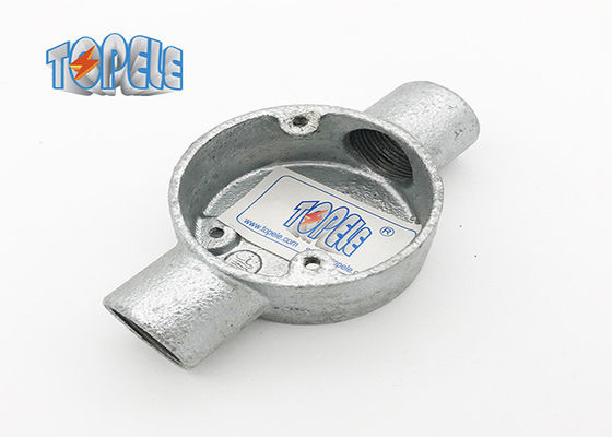 BS4568/BS 31 Caja circular de dos vías de conducto de hierro maleable/aluminio GI
