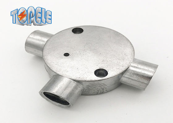 3/4&quot; 1&quot; BS31 de conducto de aluminio de ajuste circular caja 3 Way / Tee Box Iso