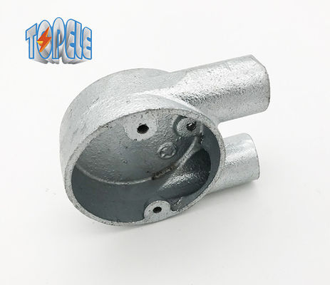 Sección 2 Dirección U Caja de hierro maleable BS4568 Accesorio de conducto galvanizado en caliente