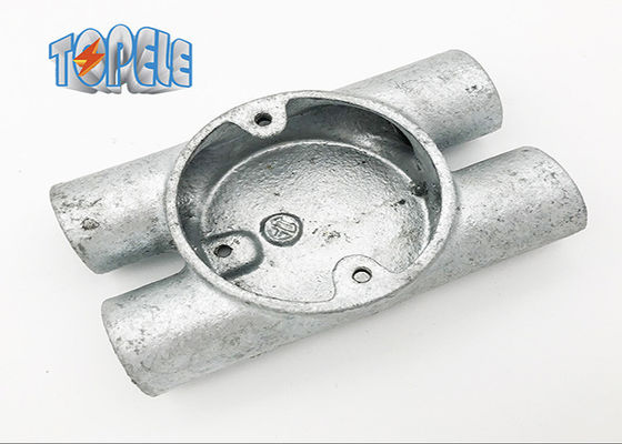 Accesorios de conducto de Gi duraderos BS4568 doble circular maleable a través de la caja de vía H
