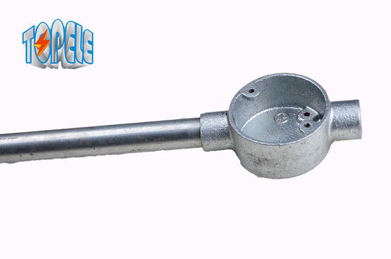Caja de unión circular de conducto de hierro fundido maleable de 2 vías BS4568