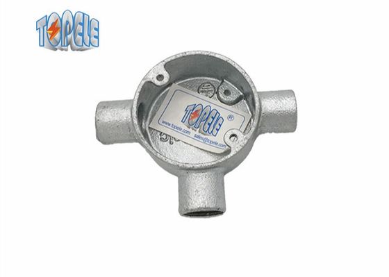 Diseño de OEM conducto galvanizado accesorios de hierro maleable caja eléctrica circular