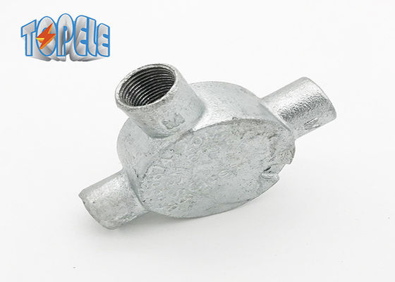 Diseño de OEM conducto galvanizado accesorios de hierro maleable caja eléctrica circular