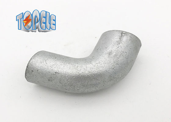 Conexión femenina BS4568 Conducto galvanizado en caliente de hierro maleable Codo sólido