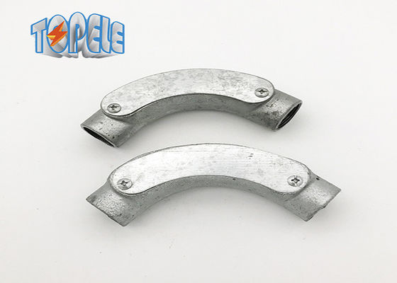 Certificado ISO BS4568 Conducto 20 mm 25 mm Codo Curva de inspección de hierro maleable