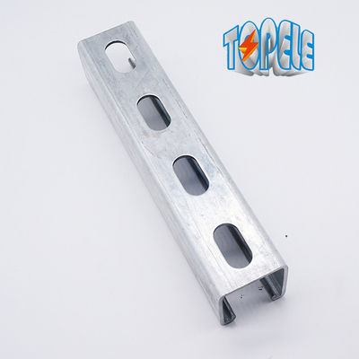 41*21 / 41*41 canal de apoyo galvanizado de acero Unistrut Canal con ranuras