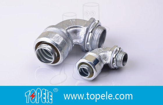 Enlace de conector de ángulo estrecho líquido de 90 grados de zinc