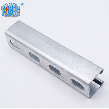 Acero galvanizado perforado 41x41 Unistrut canal con ranuras