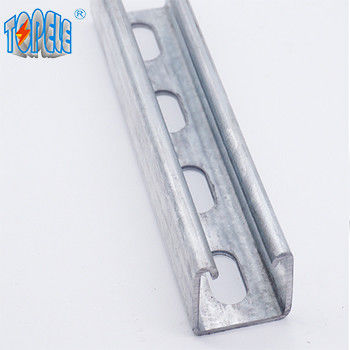 Acero galvanizado perforado 41x41 Unistrut canal con ranuras