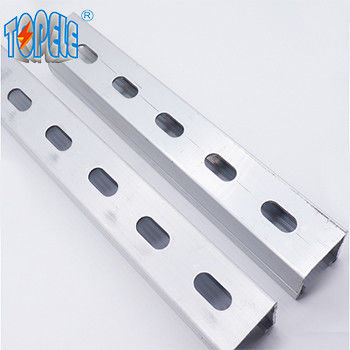 Acero galvanizado perforado 41x41 Unistrut canal con ranuras