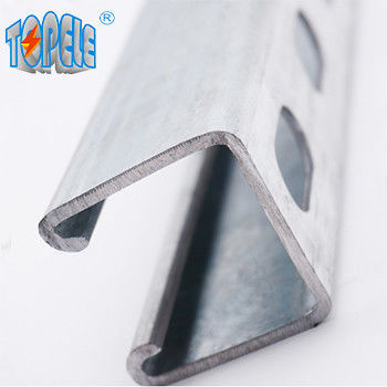 Acero galvanizado perforado 41x41 Unistrut canal con ranuras