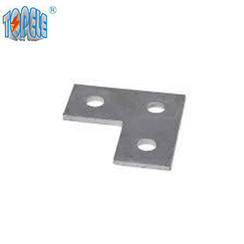 Placa de ángulo plano perforada de 3 agujeros galvanizado con canal unistrut
