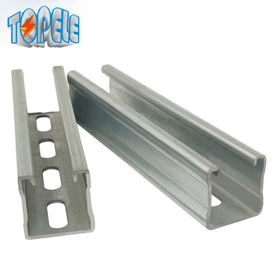 Sistema de soporte de canal con ranuras de 41*21 mm de acero inoxidable